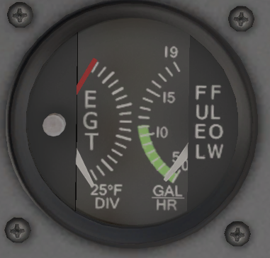 Fuel Flow EGT Meter Cessna 172