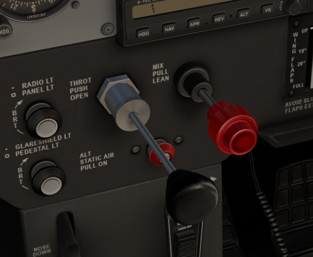 Throttle and Mixture