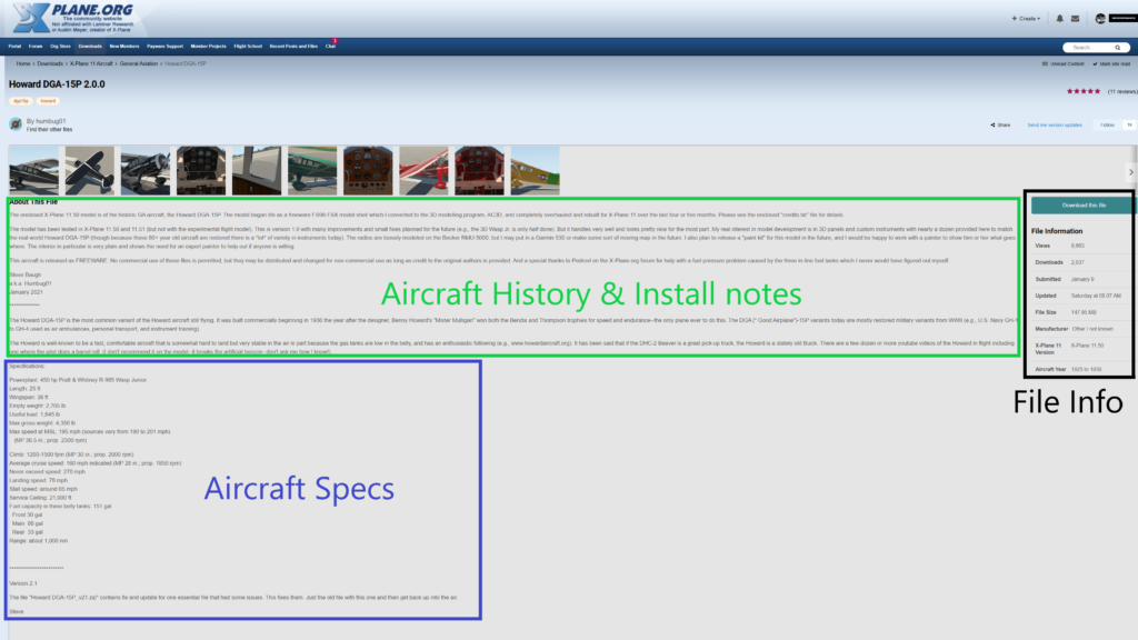 Download Page X Plane .org