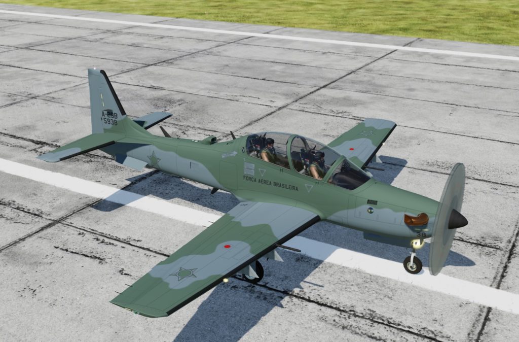 DCS World A-29B Super Tucano Cockpit Takeoff Runway