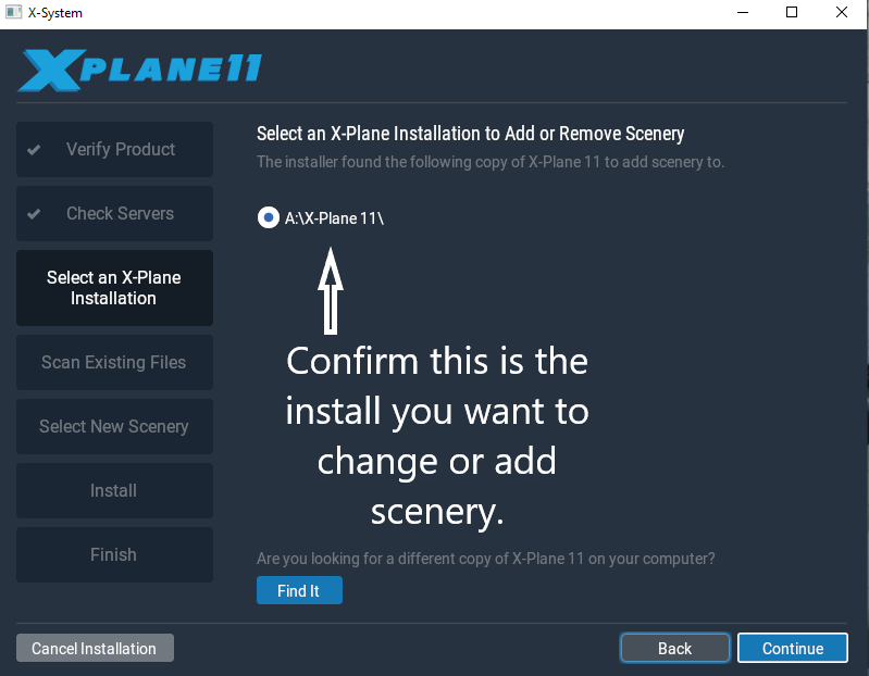 X Plane 11 Add or Remove Scenery Option 3