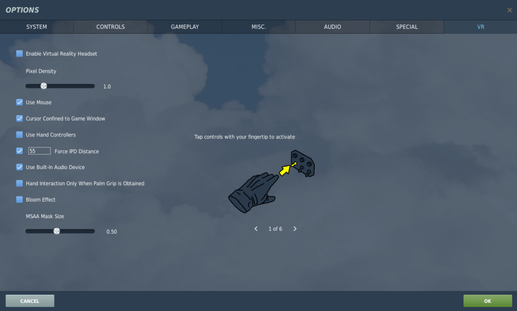DCS World VR Screen
