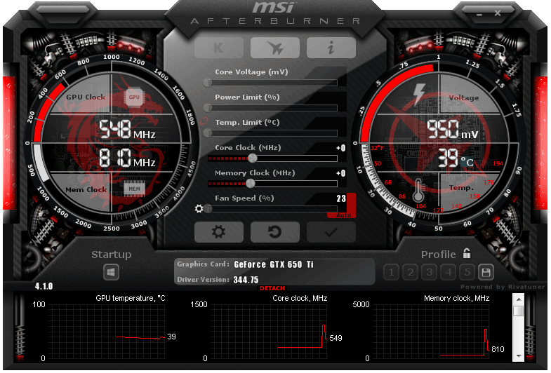 MSI Afterburner Overclocking