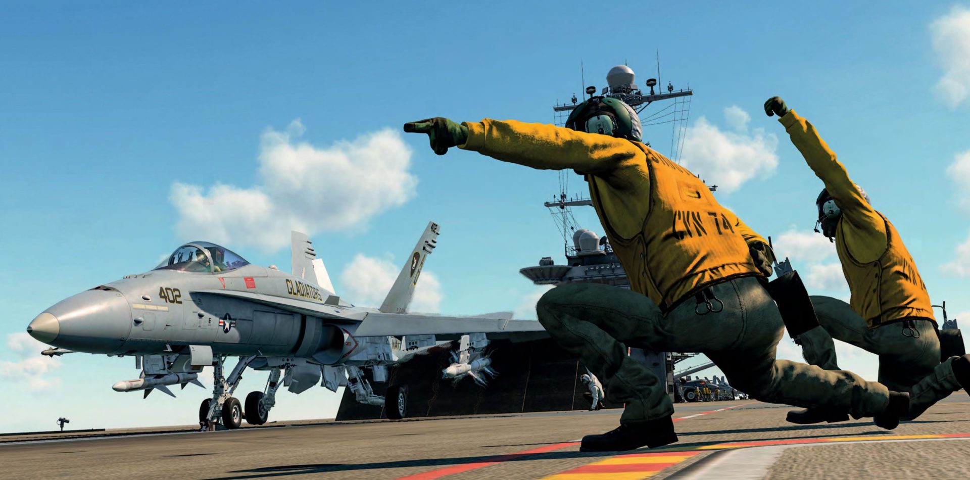 DCS World Super Carriers Animated Crew