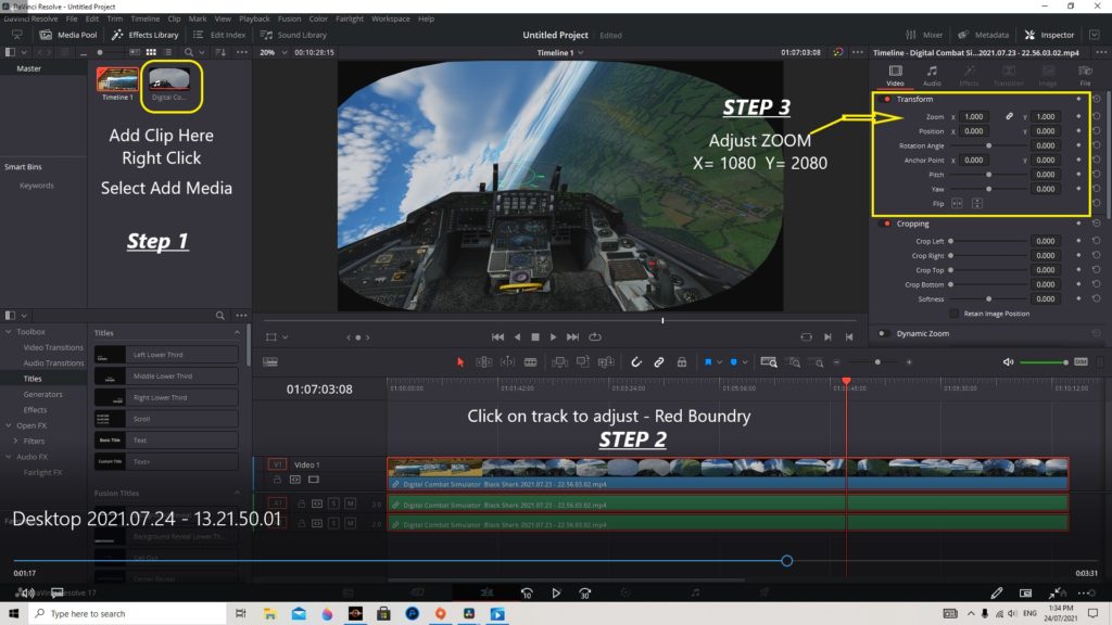 Davinci Adjust Zoom 1