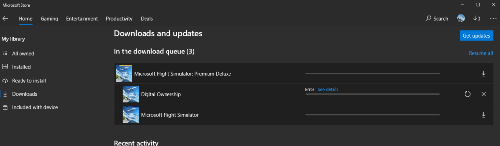Microsoft Flight Simulator FAIL to UPDATEMicrosoft Flight Simulator FAIL to UPDATE