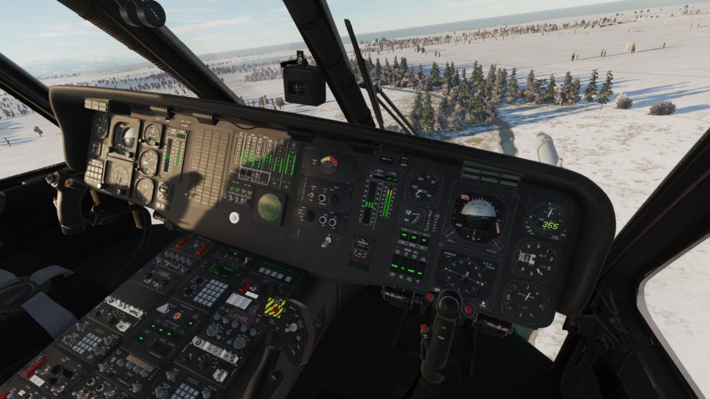DCS World H-60 Helicopter Cockpit