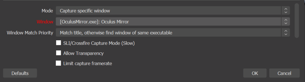 OBS Recording Settings 1080p 60fps