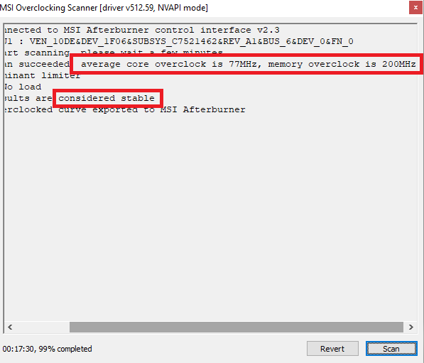 MSI Afterburner Overclocking